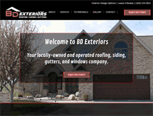 Tablet Screenshot of bdexteriors.com